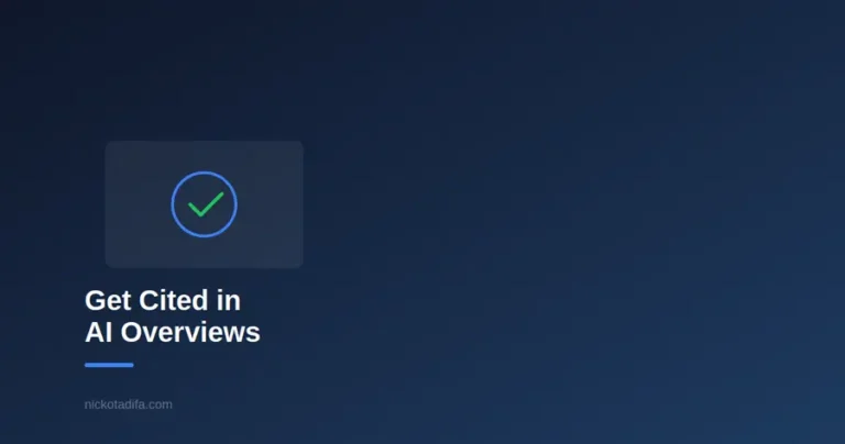 Checkmark icon representing content structured to be cited by AI search overviews