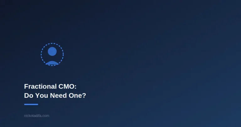 Dashed circle with a person icon representing a part-time fractional marketing leader
