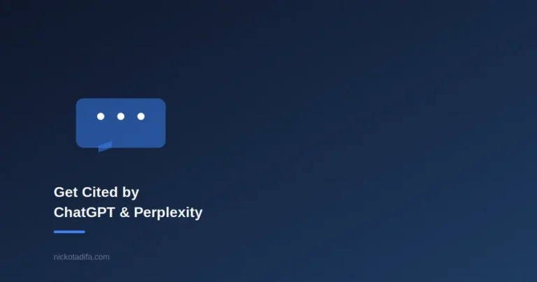Chat window icon representing being cited by ChatGPT and Perplexity