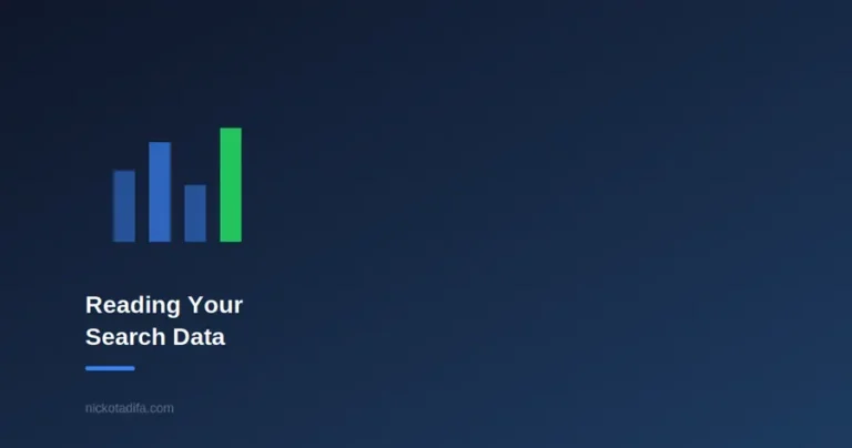 Bar chart representing reading and interpreting Search Console performance data