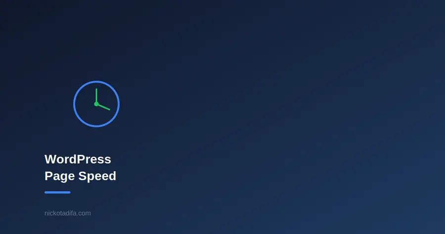 Speedometer icon representing WordPress page speed optimization